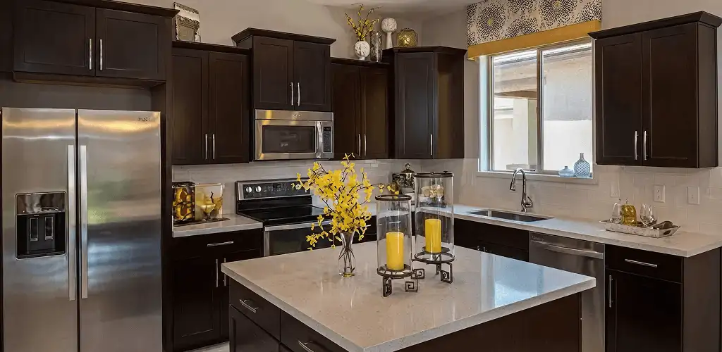 Cabinet painting results with freshly painted kitchen cabinets in Saint Petersburg, FL