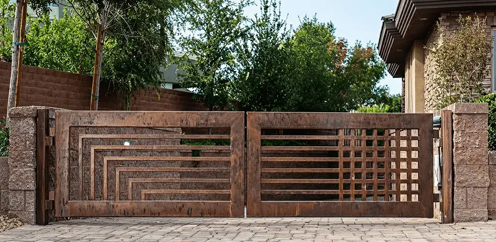 Custom driveway gate installation for a home entrance in Saint Petersburg, FL