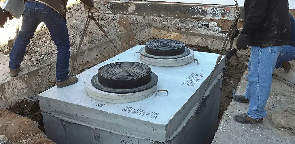 Grease trap installation for a commercial property drainage system in Saint Petersburg, FL