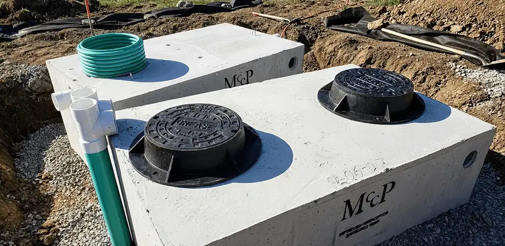 Grease trap installation unit set in place for drainage protection in Saint Petersburg, FL